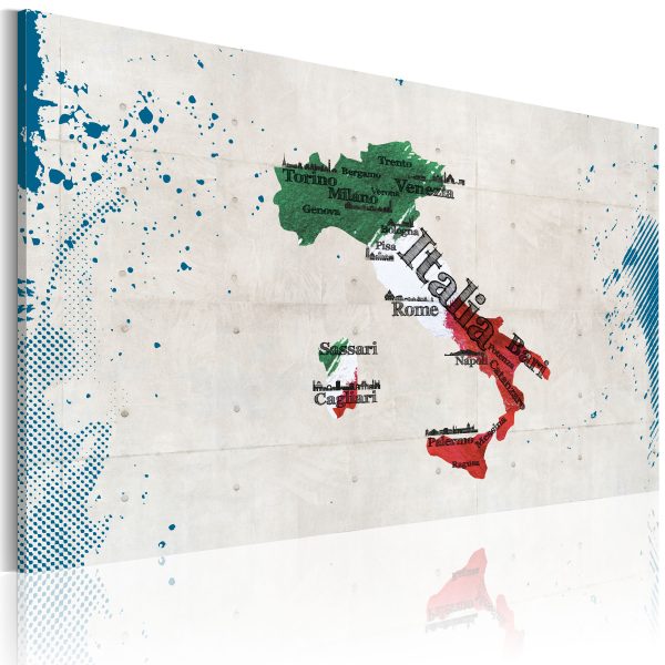 Obraz – Map of Italy Obraz – Map of Italy