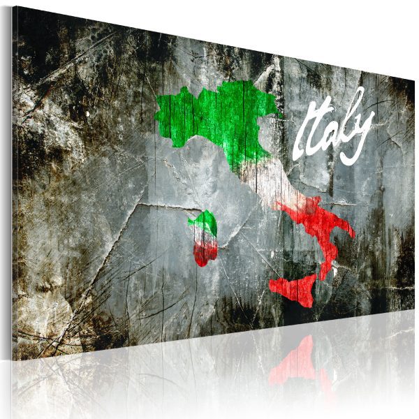 Obraz – Artistic map of Italy Obraz – Artistic map of Italy