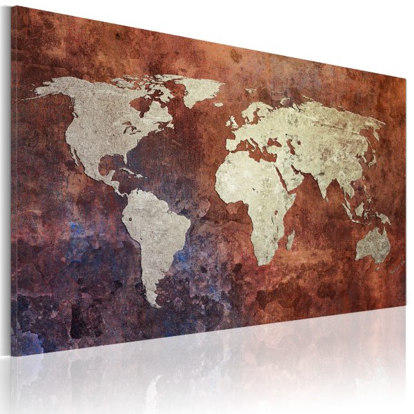 Obraz – Rusty map of the World Obraz – Rusty map of the World