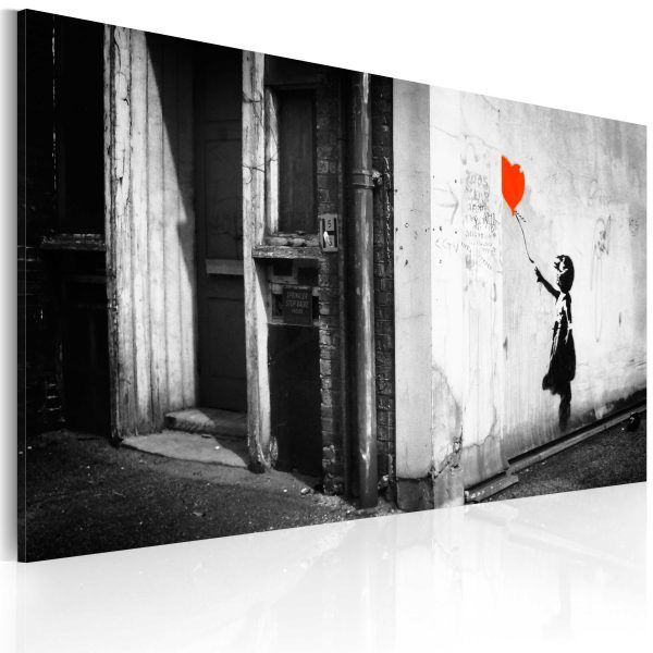 Obraz – Girl with TV (Banksy) Obraz – Girl with TV (Banksy)