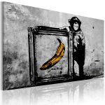 Obraz – Inspired by Banksy – black and white Obraz – Inspired by Banksy – black and white