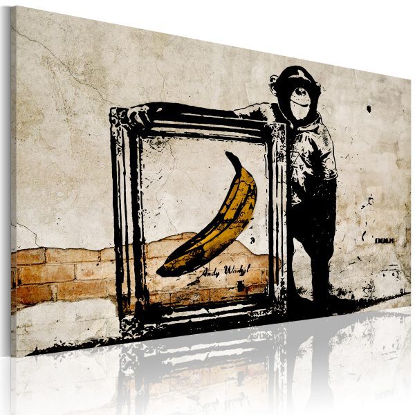 Obraz – Inspired by Banksy – sepia Obraz – Inspired by Banksy – sepia