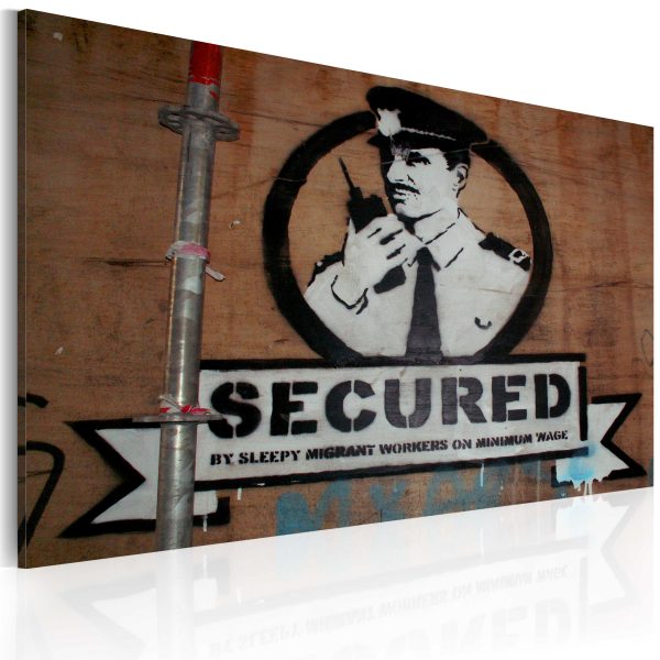 Obraz – Secured (Banksy) Obraz – Secured (Banksy)