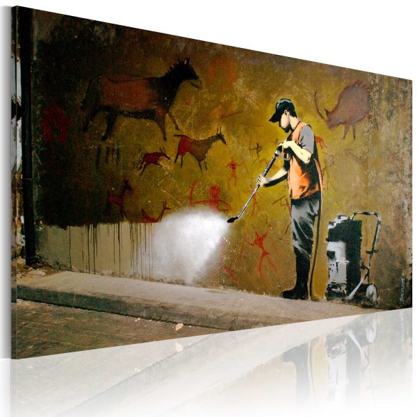 Obraz – Whitewashing Lascaux (Banksy) Obraz – Whitewashing Lascaux (Banksy)
