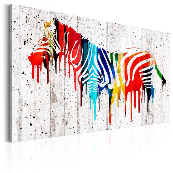 Obraz – Barevná zebra Obraz – Barevná zebra