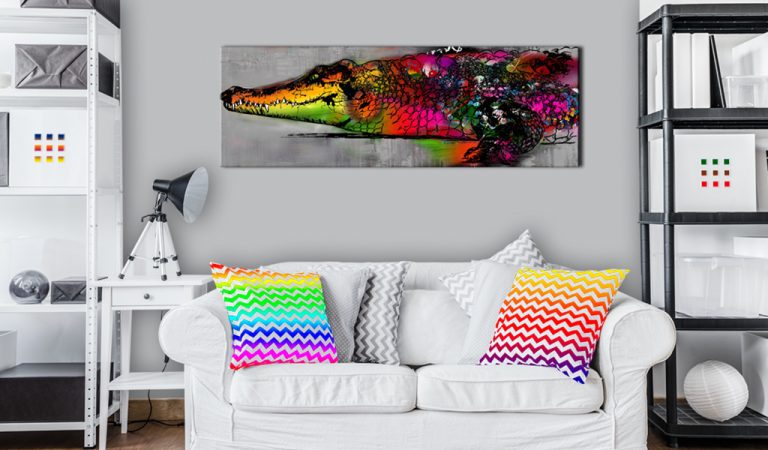 Obraz – Colourful Alligator Obraz – Colourful Alligator