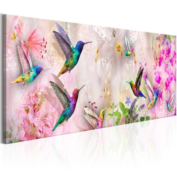 Obraz – Colourful Hummingbirds (1 Part) Narrow Obraz – Colourful Hummingbirds (1 Part) Narrow