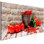 Obraz – Red Vegetables (1 Part) Brick Narrow Obraz – Red Vegetables (1 Part) Brick Narrow
