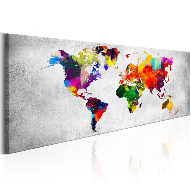 Obraz – World Map: Coloured Revolution Obraz – World Map: Coloured Revolution