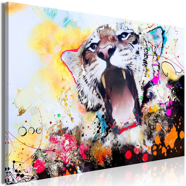 Obraz – Tiger’s Roar (1 Part) Wide Obraz – Tiger’s Roar (1 Part) Wide
