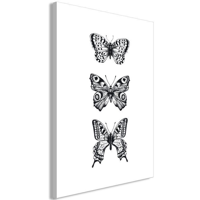 Obraz – Three Butterflies (1 Part) Vertical Obraz – Three Butterflies (1 Part) Vertical