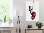 Obraz – Banksy: Boy on Rope (1 Part) Vertical Obraz – Banksy: Boy on Rope (1 Part) Vertical