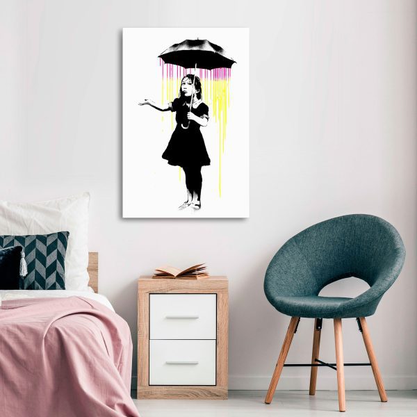 Obraz – Girl with Umbrella (1 Part) Vertical Obraz – Girl with Umbrella (1 Part) Vertical