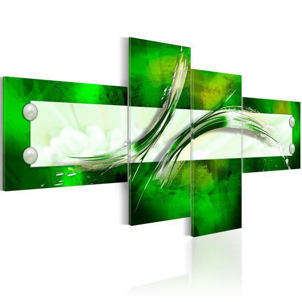 Obraz – zelený  abstraktní motiv Obraz – zelený  abstraktní motiv