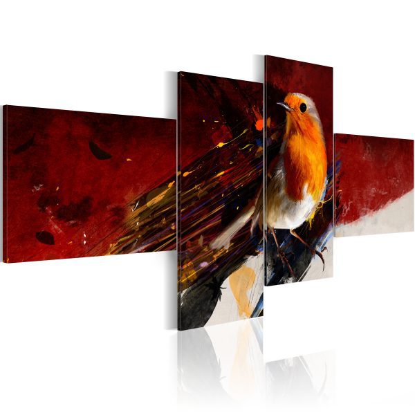Obraz – Oranžový ptáček Obraz – Oranžový ptáček