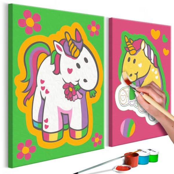 Malování podle čísel – Unicorns (Green & Pink) Malování podle čísel – Unicorns (Green & Pink)