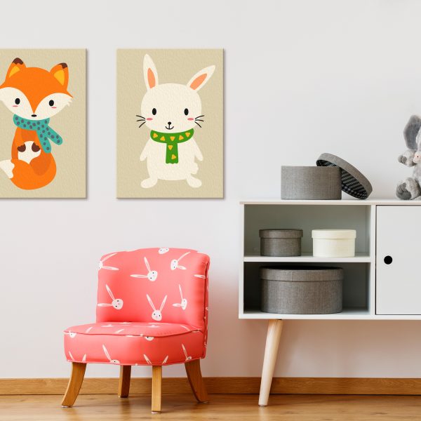 Malování podle čísel – Fox & Bunny Malování podle čísel – Fox & Bunny
