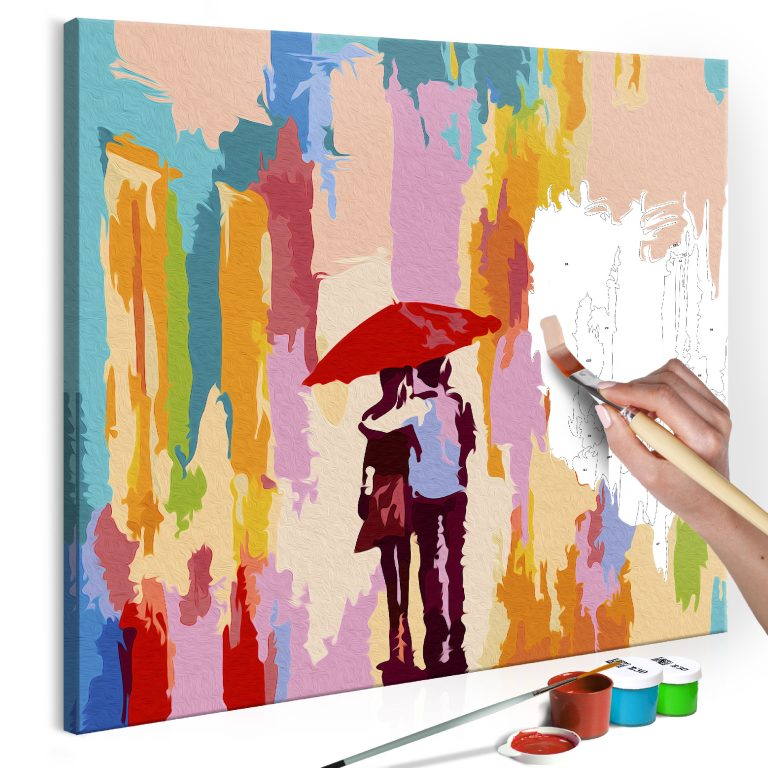 Malování podle čísel – Couple Under An Umbrella (Pink Background) Malování podle čísel – Couple Under An Umbrella (Pink Background)