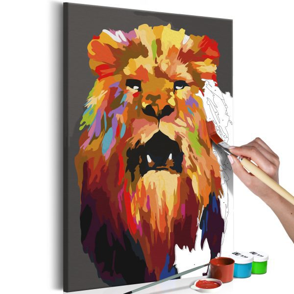 Malování podle čísel – Colourful Lion (Large) Malování podle čísel – Colourful Lion (Large)