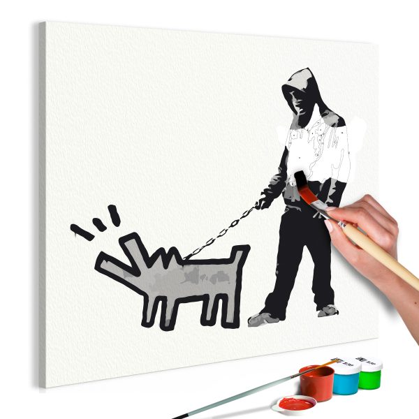 Malování podle čísel – Dog Barking Malování podle čísel – Dog Barking