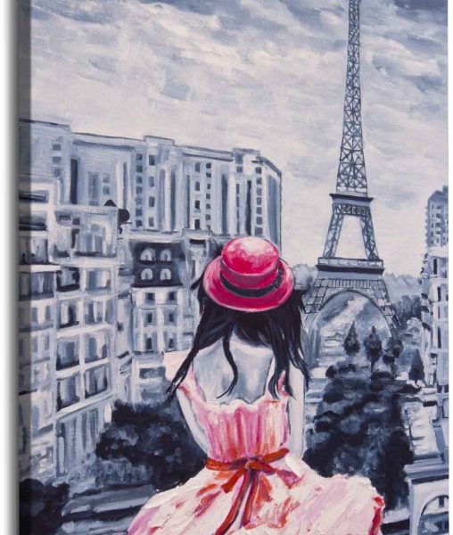 Obraz dívka v Paříži Obraz dívka v Paříži