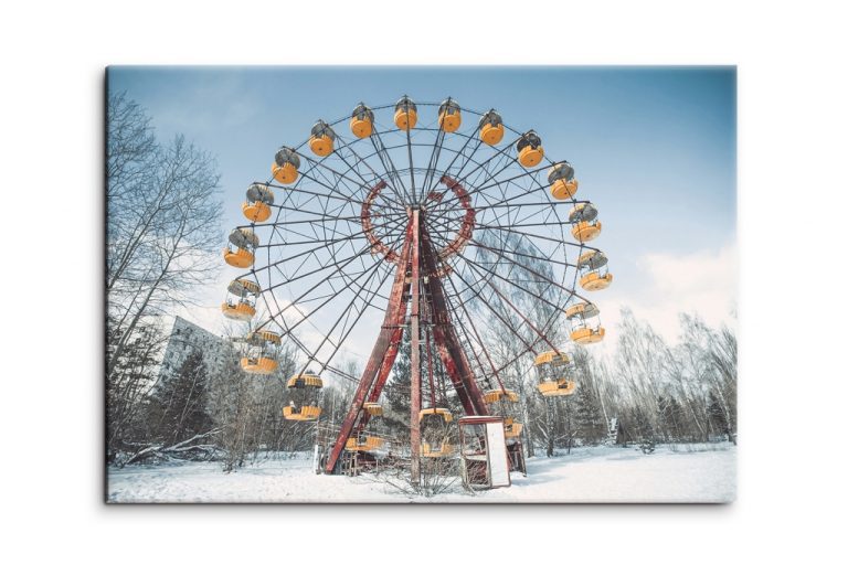 Obraz Mrazivé Černobylské kolo Obraz Mrazivé Černobylské kolo