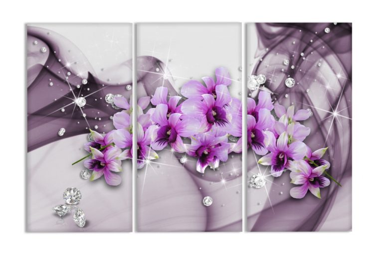 Obraz orchideje v růžové vlně Obraz orchideje v růžové vlně