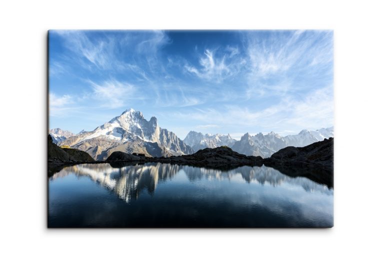 Obraz panorama Alp s jezerem Obraz panorama Alp s jezerem