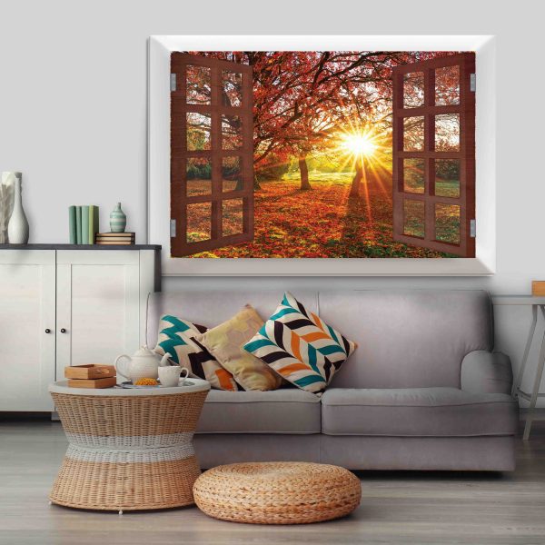 Obraz podzimní slunce za oknem Obraz podzimní slunce za oknem