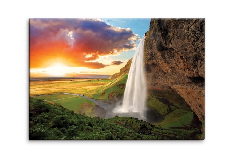 Obraz vodopád na Islandu Obraz vodopád na Islandu
