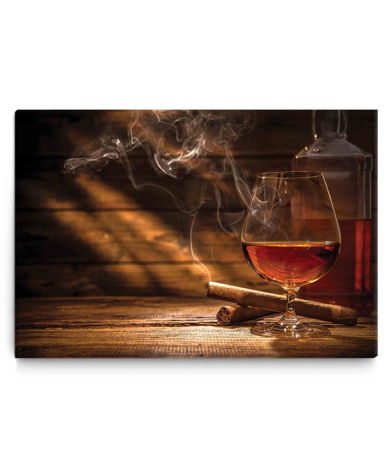 Obraz – Whiskey a doutník Obraz – Whiskey a doutník
