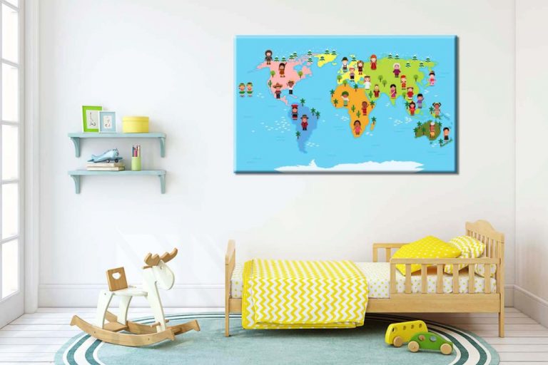 Světová mapa pro děti Světová mapa pro děti