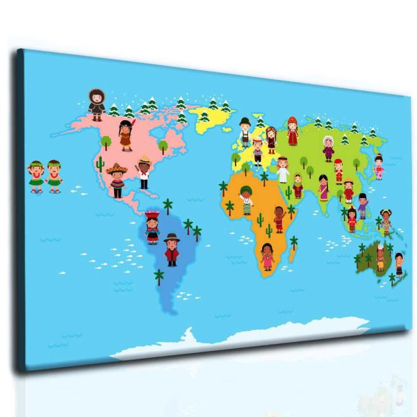 Světová mapa pro děti Světová mapa pro děti