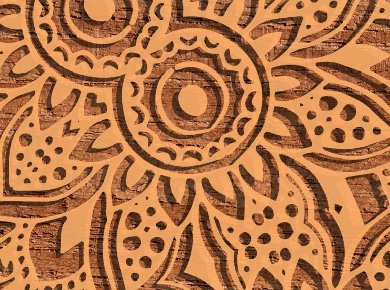 Vícedílný obraz – Mandala na dřevě Vícedílný obraz – Mandala na dřevě