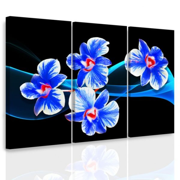 Vícedílný obraz – Orchidej na vlnách Vícedílný obraz – Orchidej na vlnách