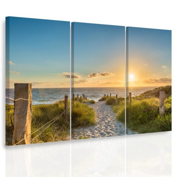 Vícedílný obraz – Pěšinka na pláži Vícedílný obraz – Pěšinka na pláži