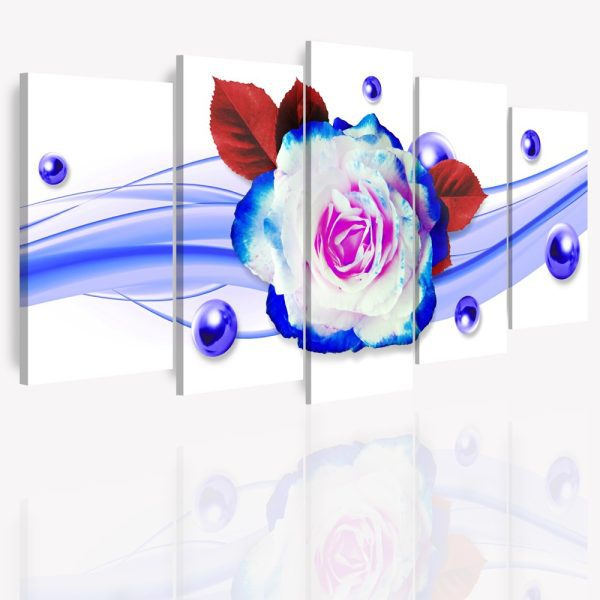 Vícedílný obraz – Růže na vlnách Vícedílný obraz – Růže na vlnách