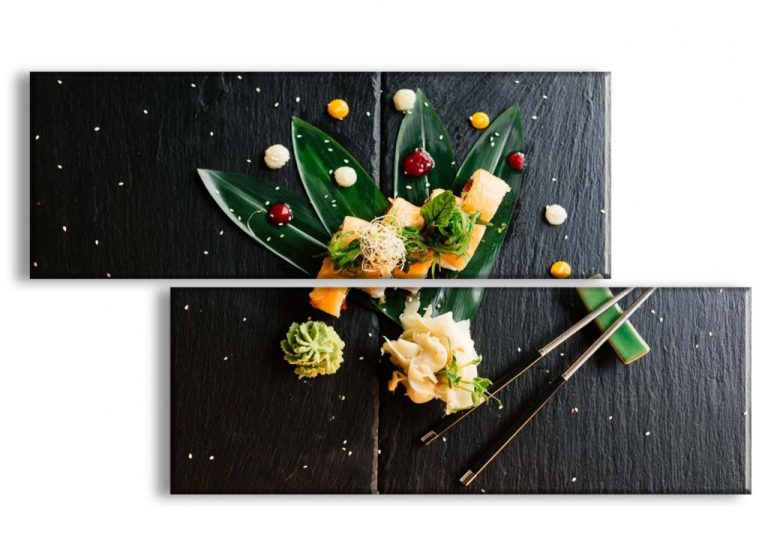 Dvoudílný obraz sushi Dvoudílný obraz sushi