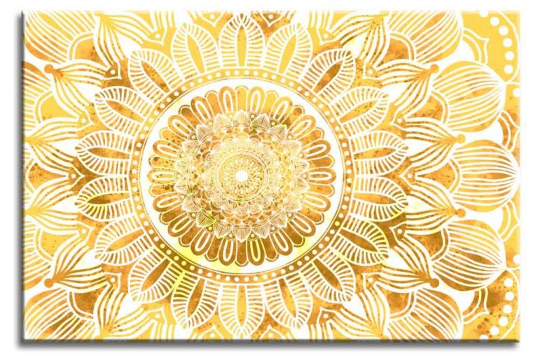 Obraz mandala zlaté slunce Obraz mandala zlaté slunce