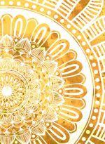 Obraz mandala zlaté slunce Obraz mandala zlaté slunce