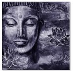 Abstraktní obraz fialový Buddha Abstraktní obraz fialový Buddha