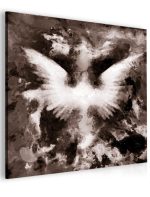 Abstraktní obraz andělská křídla – hnědý Abstraktní obraz andělská křídla – hnědý