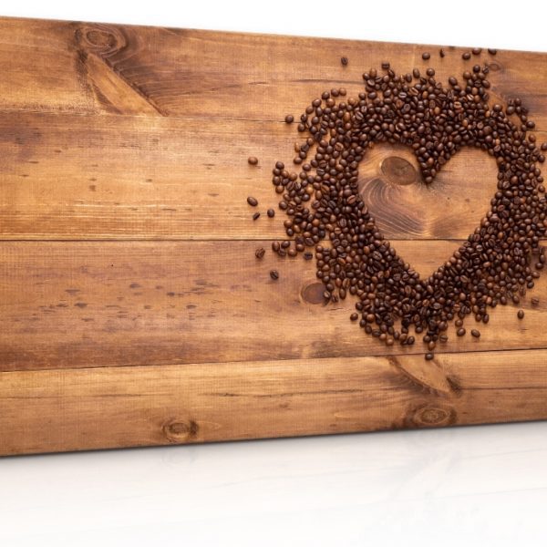 Obraz zrnka kávy ve tvaru srdce Obraz zrnka kávy ve tvaru srdce