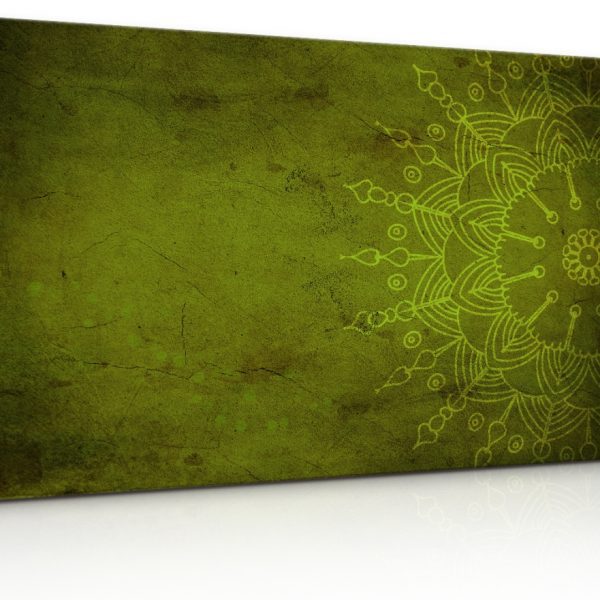 Obraz Kamenná zelená mandala Obraz Kamenná zelená mandala