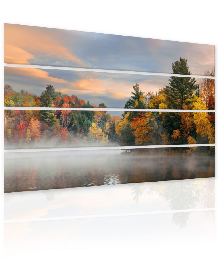 Vícedílný obraz Podzimní jezero Vícedílný obraz Podzimní jezero