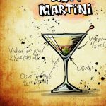 Obraz cedule Dirty Martini Obraz cedule Dirty Martini