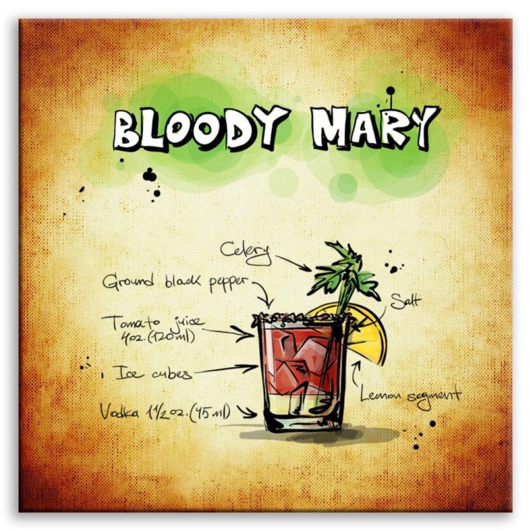 Obraz cedule Bloody Mary Obraz cedule Bloody Mary