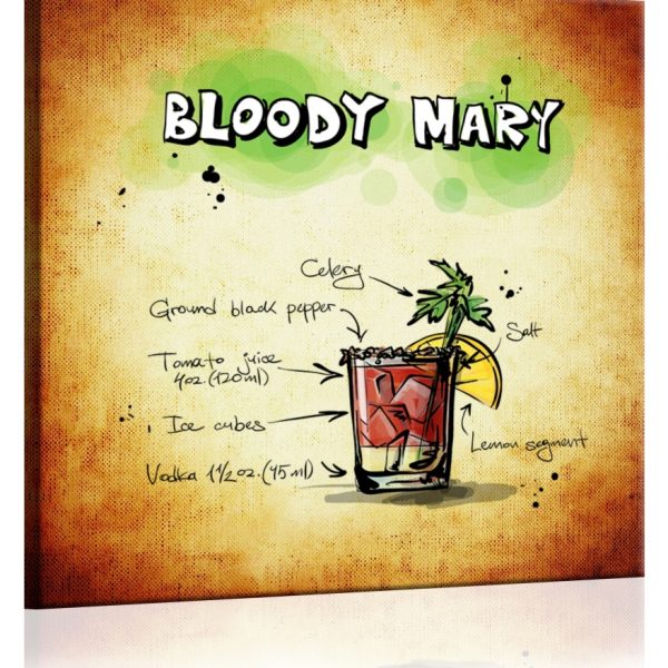 Obraz cedule Bloody Mary Obraz cedule Bloody Mary