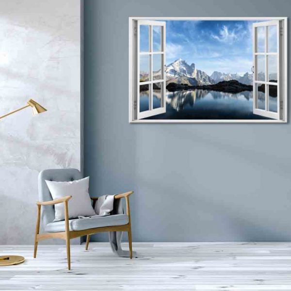 Obraz okno francouzské Alpy Obraz okno francouzské Alpy
