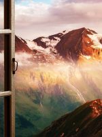 Obraz okno rakouské Alpy Obraz okno rakouské Alpy
